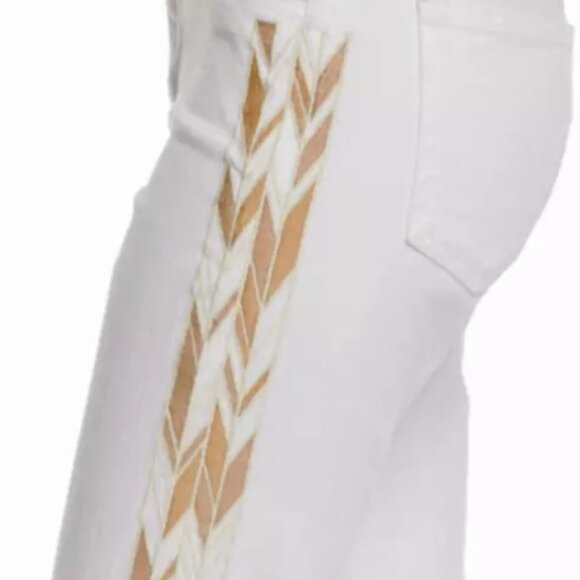 Adriano Goldschmied Mid-Rise Stilt Crop Cigarette Leg White Jean NEW - Picture 2 of 14